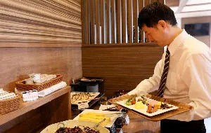 写真：バイキング朝食